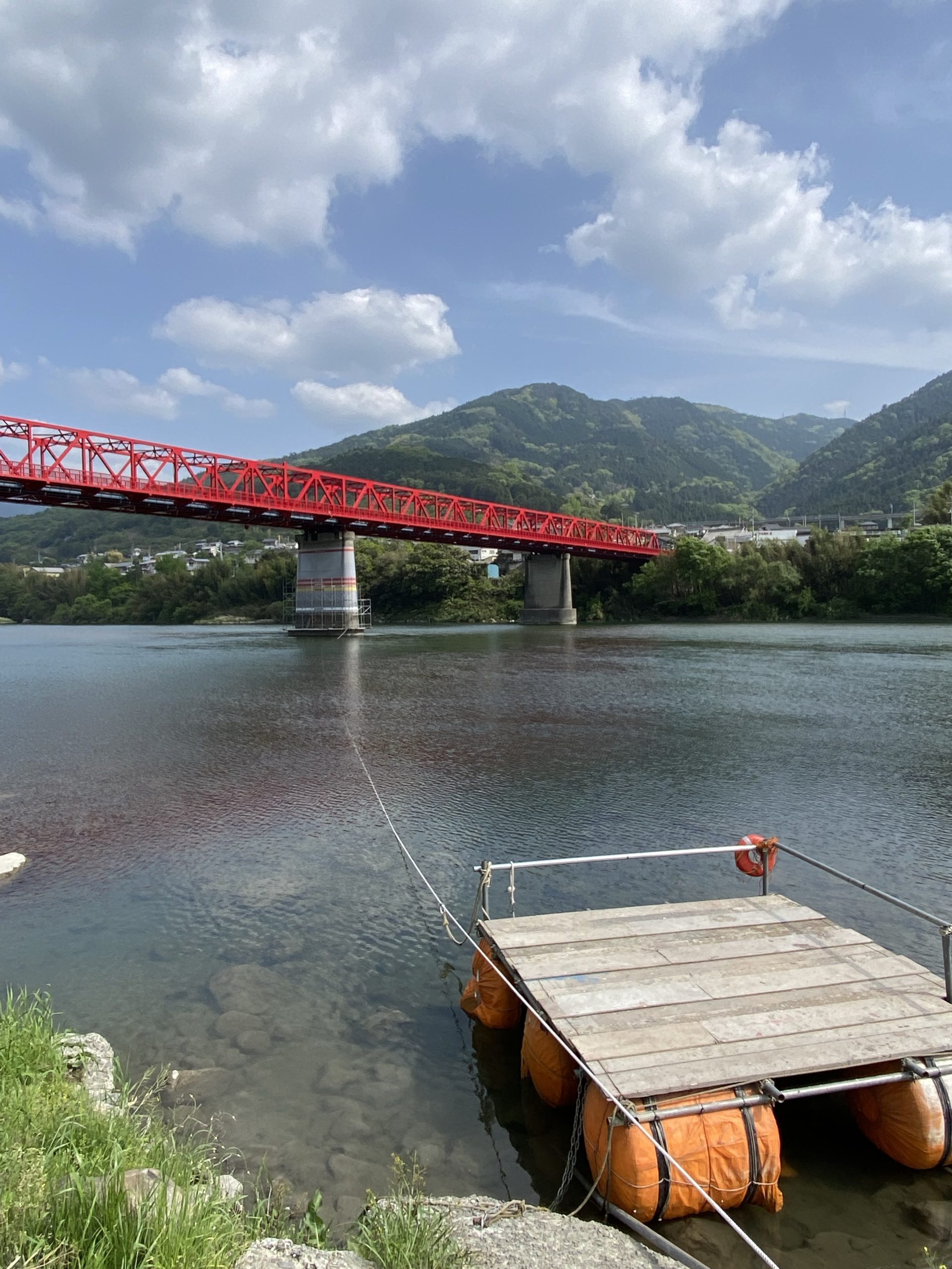 イカダ作業です